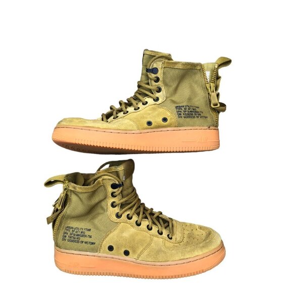 2017 Nike Air Force 1 SF Mid Desert Moss Size 8 - Picture 4 of 11